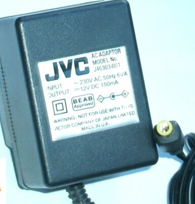 New 12V 150mA JVC J46303-001 Power Supply Ac Adapter